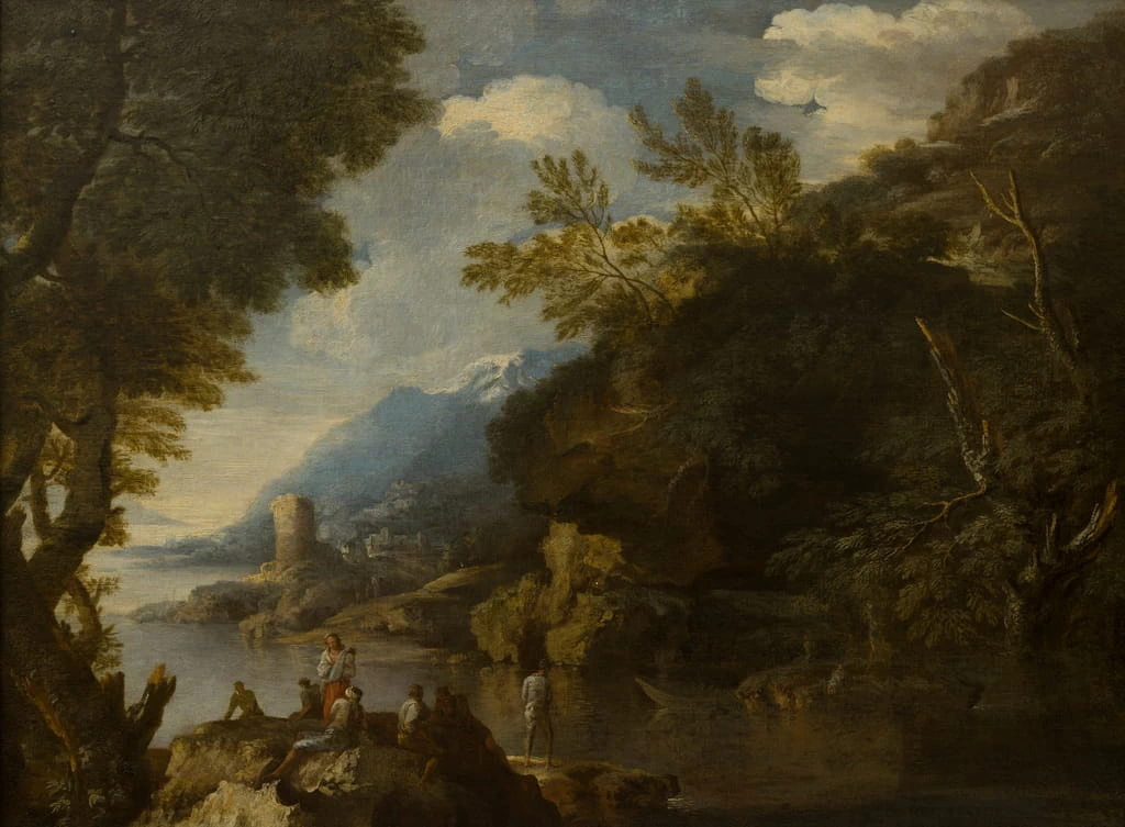 Paesaggio con figure e barche - The Weston Park Foundation, Shropshire, UK